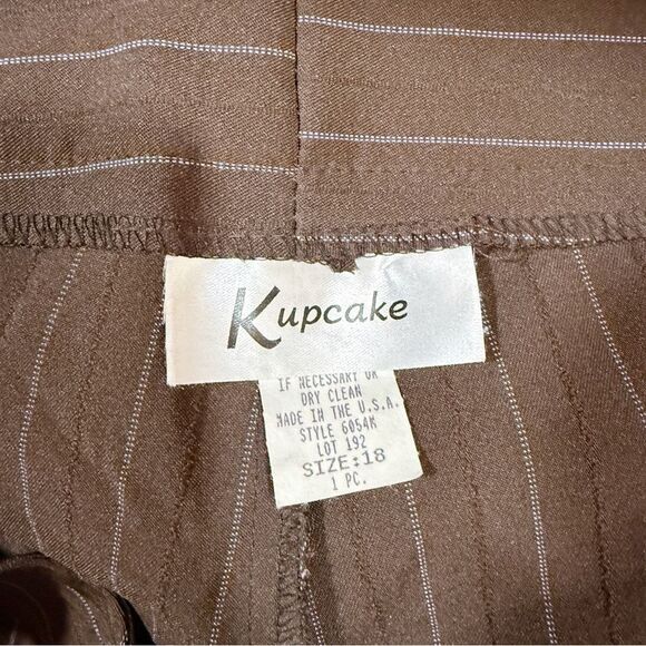 Vintage Retro Y2K Rockabilly Pin Up Pin Striped Stripe Pants Trouser Size 18 - Picture 5 of 6